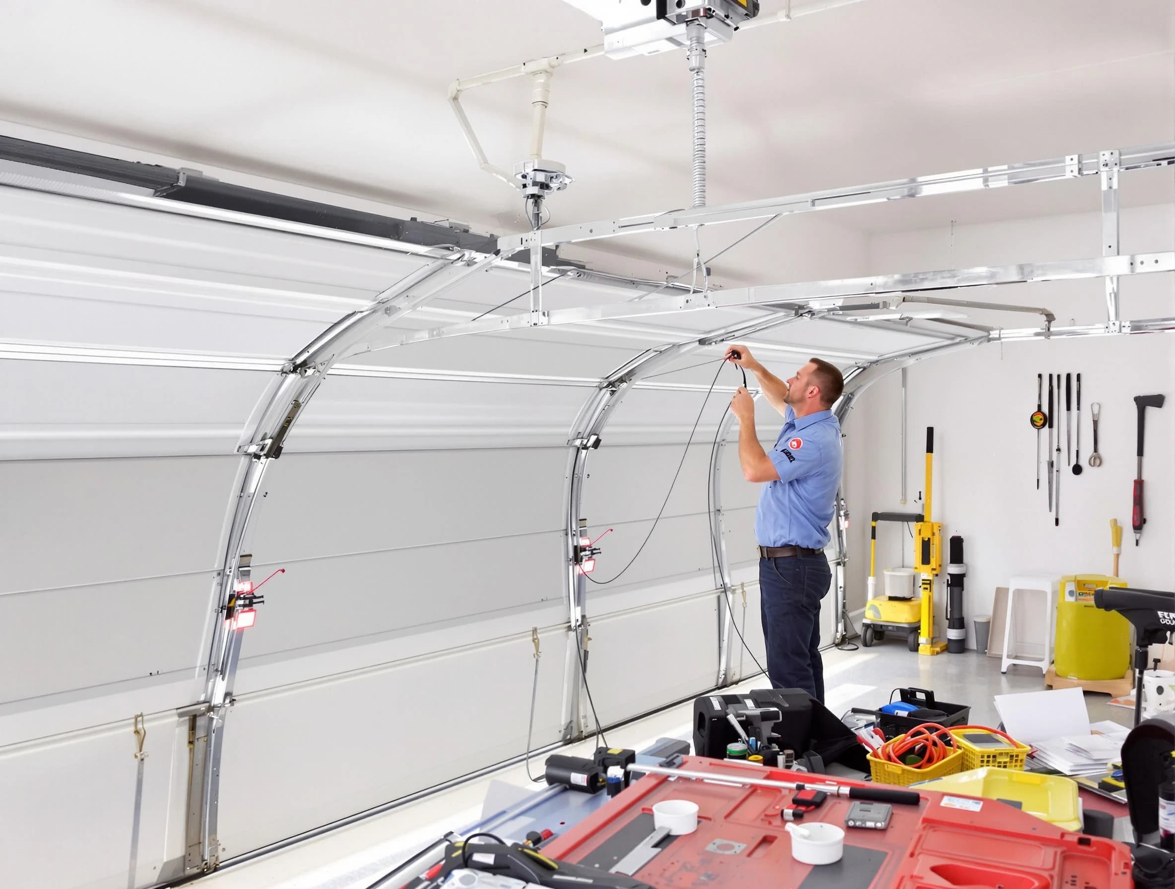 Garage door cable repair service by Woonsocket Garage Door Repair in Woonsocket
