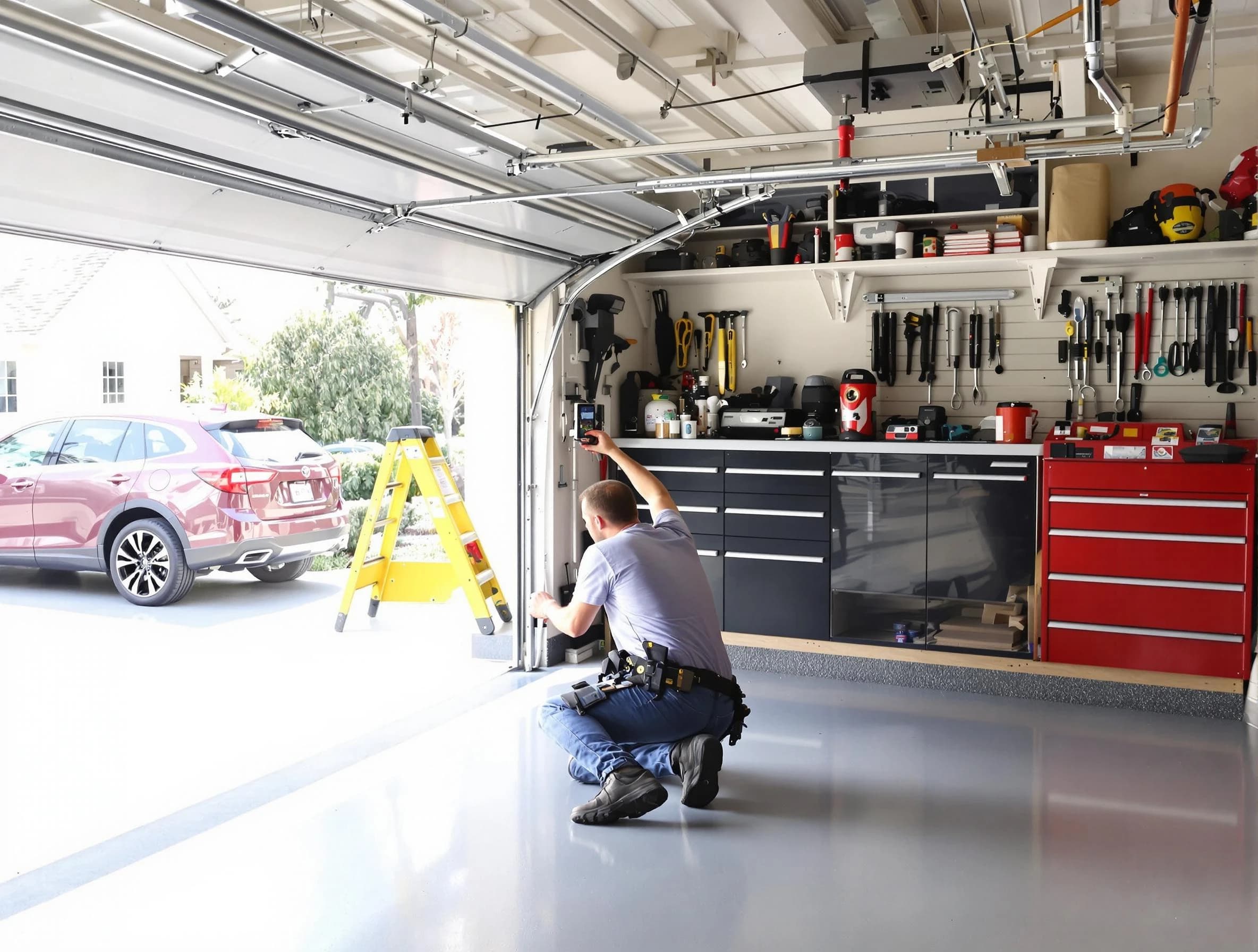 Local garage door repair service by Woonsocket Garage Door Repair in Woonsocket