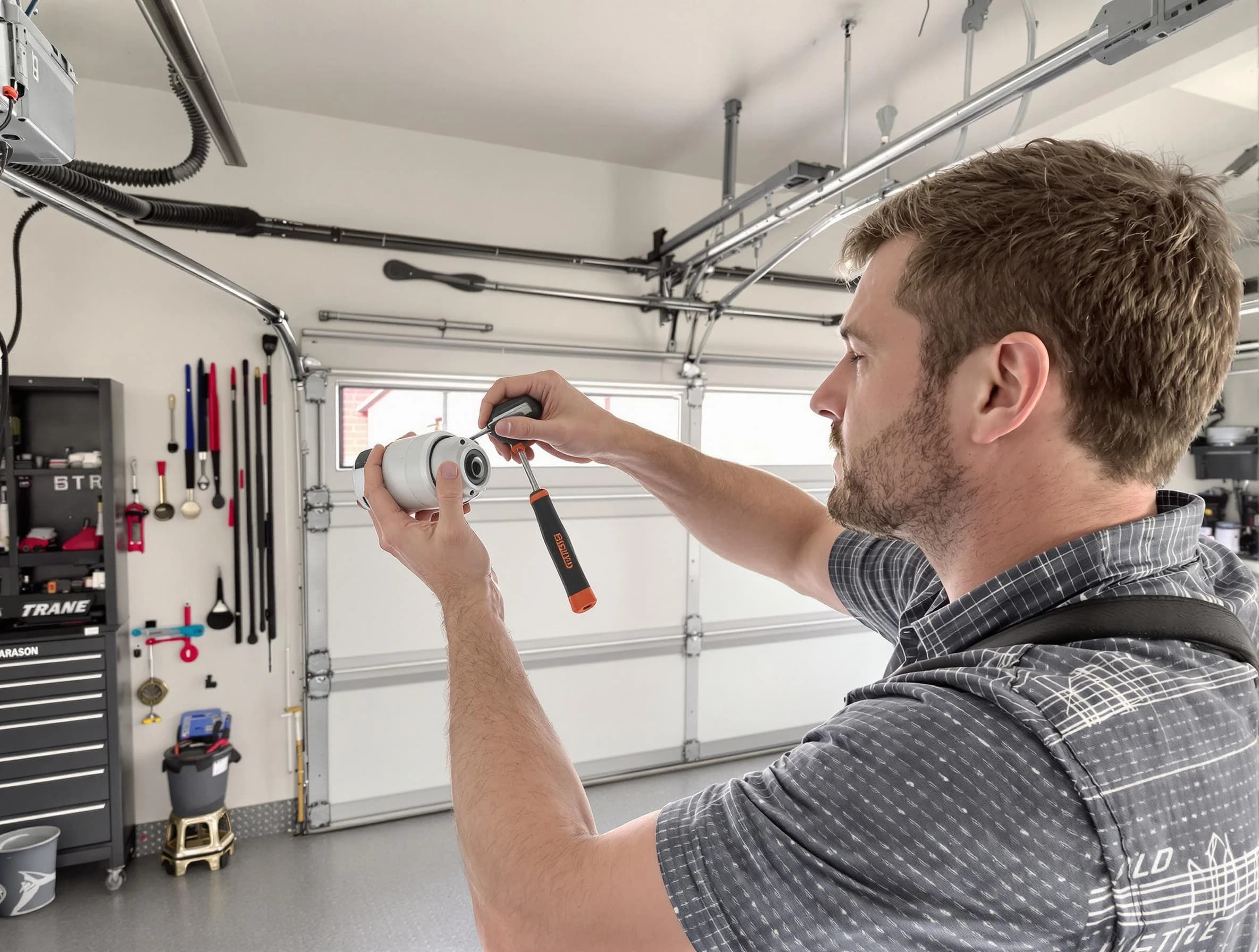 Garage door opener repair service by Woonsocket Garage Door Repair in Woonsocket