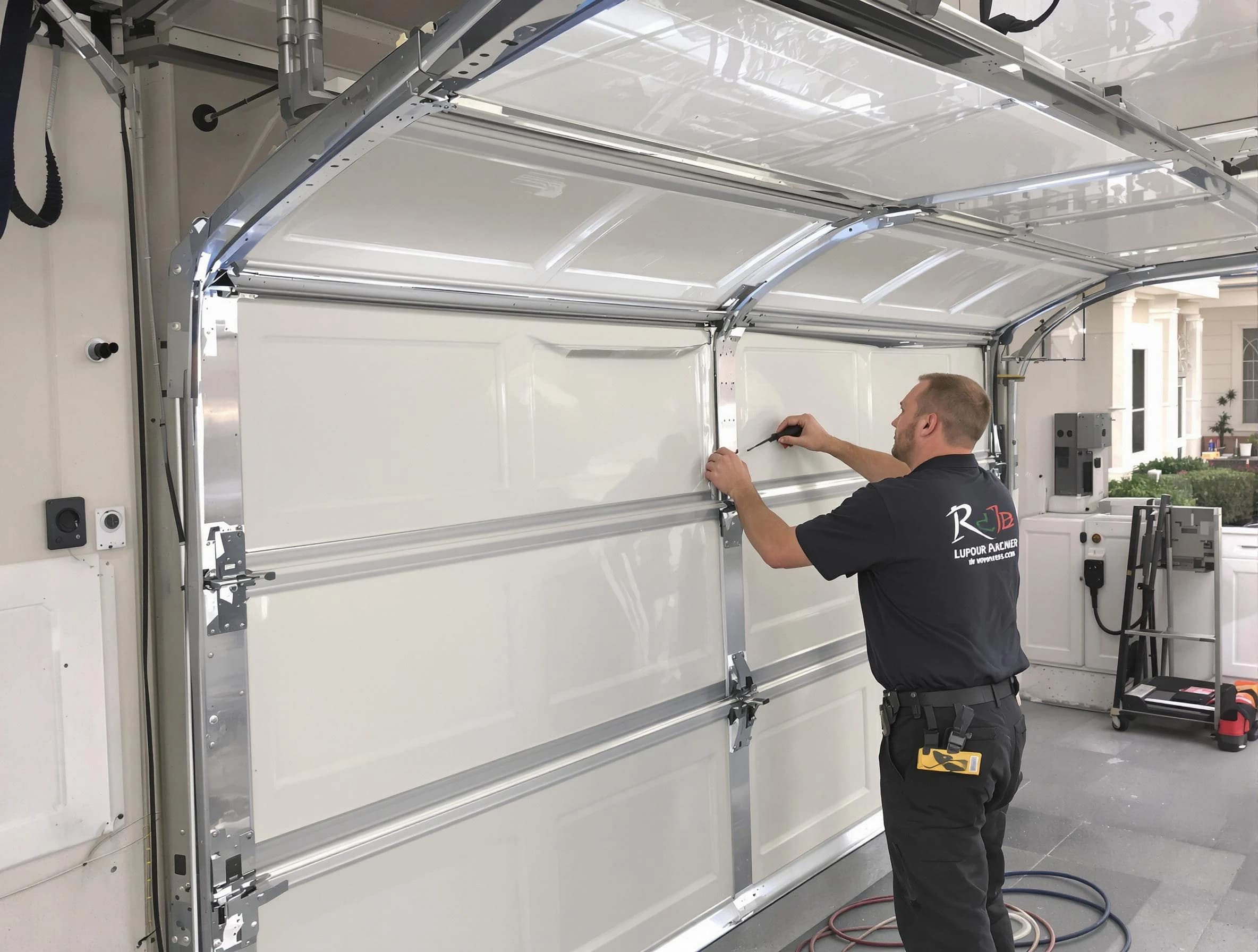 Woonsocket Garage Door Repair professional performing panel repair in Woonsocket