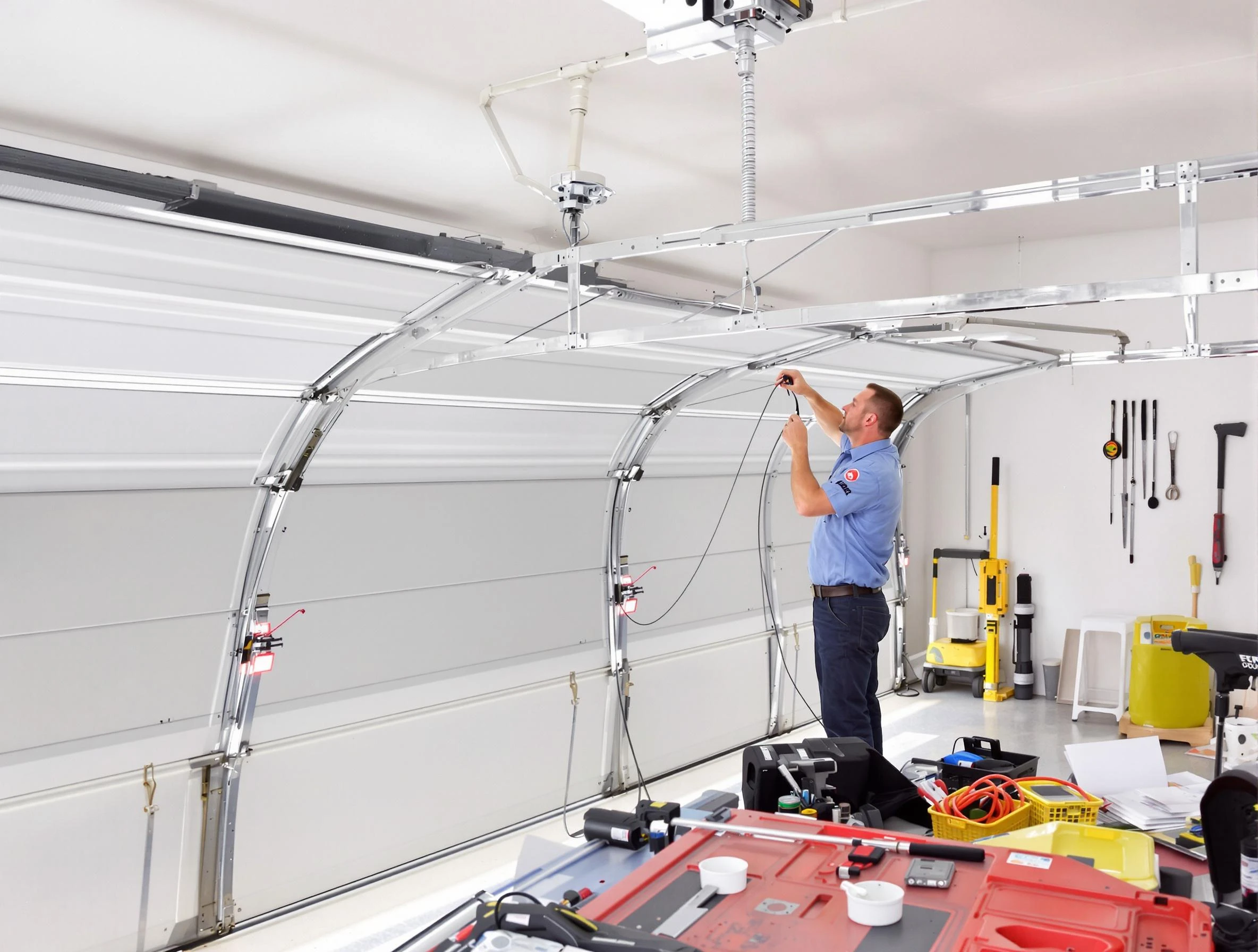 Garage door cable repair service by Woonsocket Garage Door Repair in Woonsocket