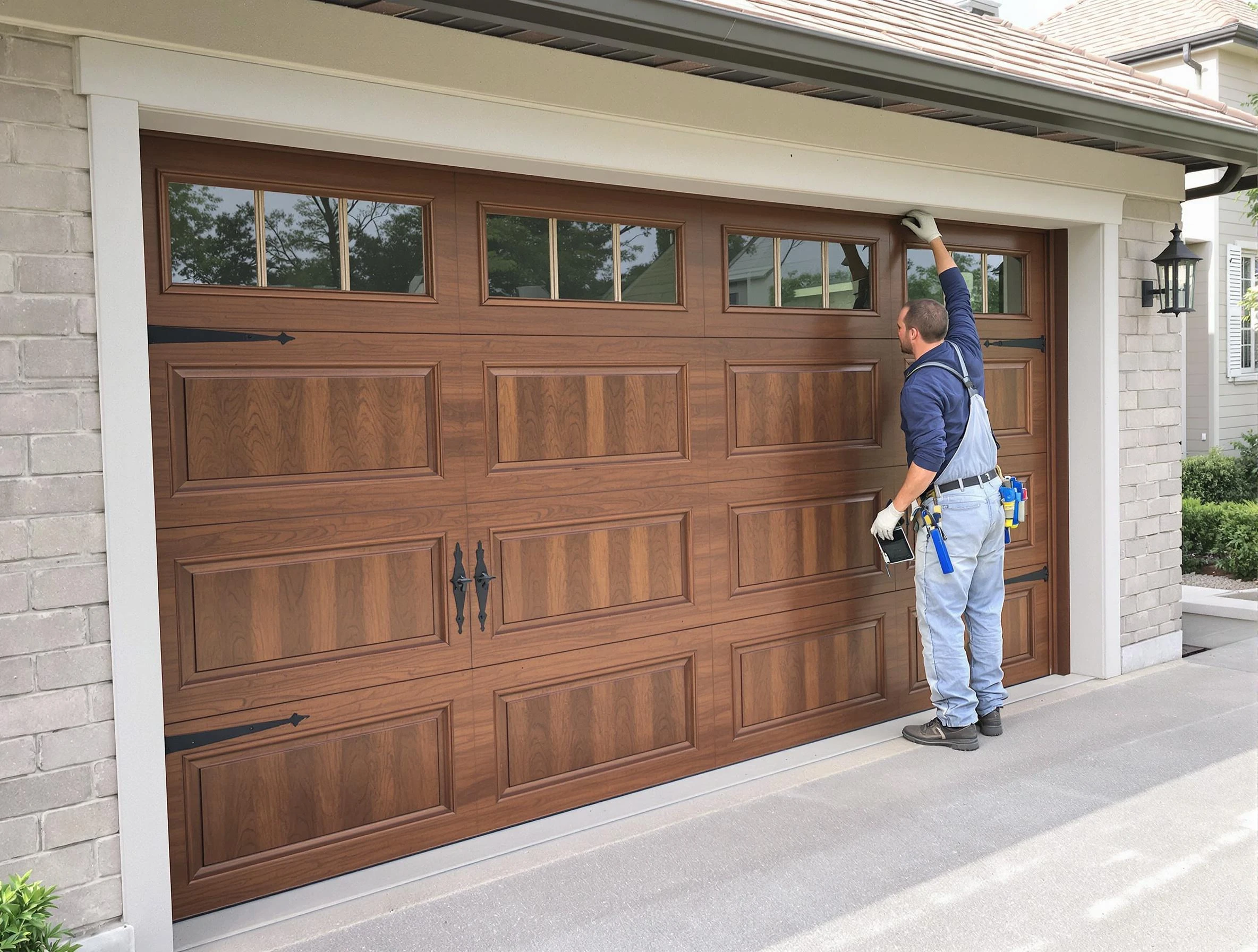 Custom garage door showcase by Woonsocket Garage Door Repair in Woonsocket