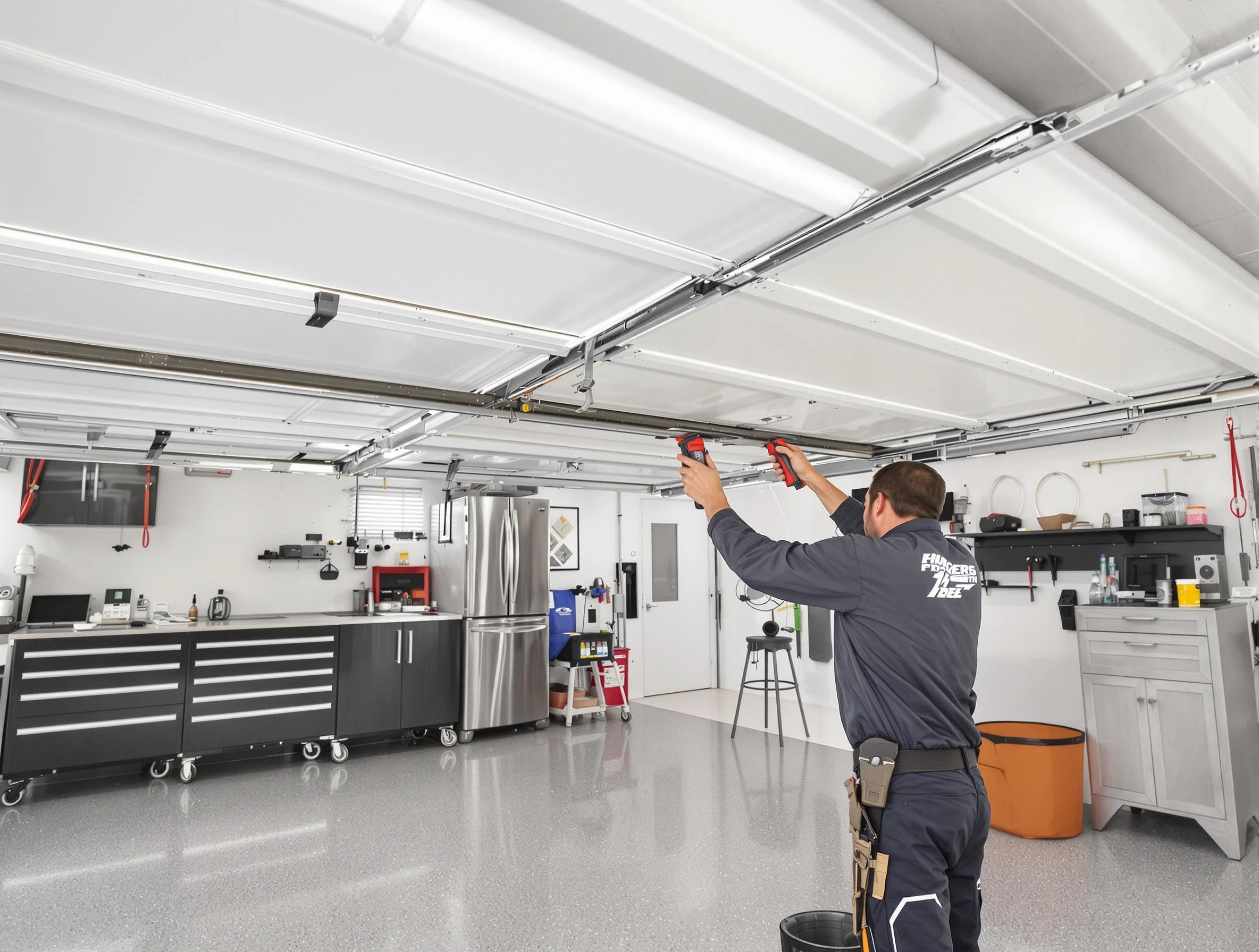 Overhead garage door repair service by Woonsocket Garage Door Repair in Woonsocket